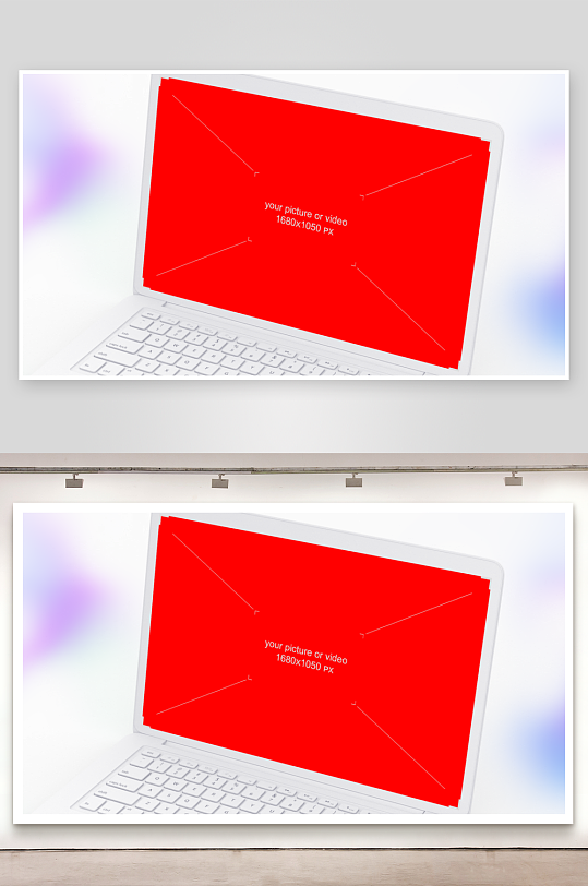 笔记本界面样机模板-众图网