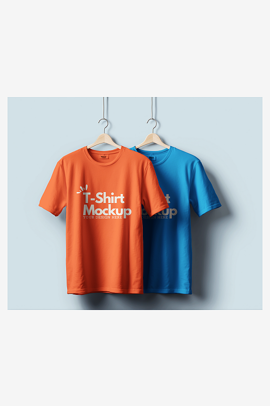 短袖服饰样机模板-众图网