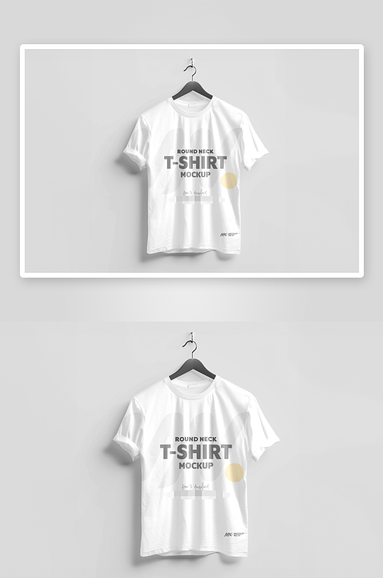 短袖服饰样机模板-众图网