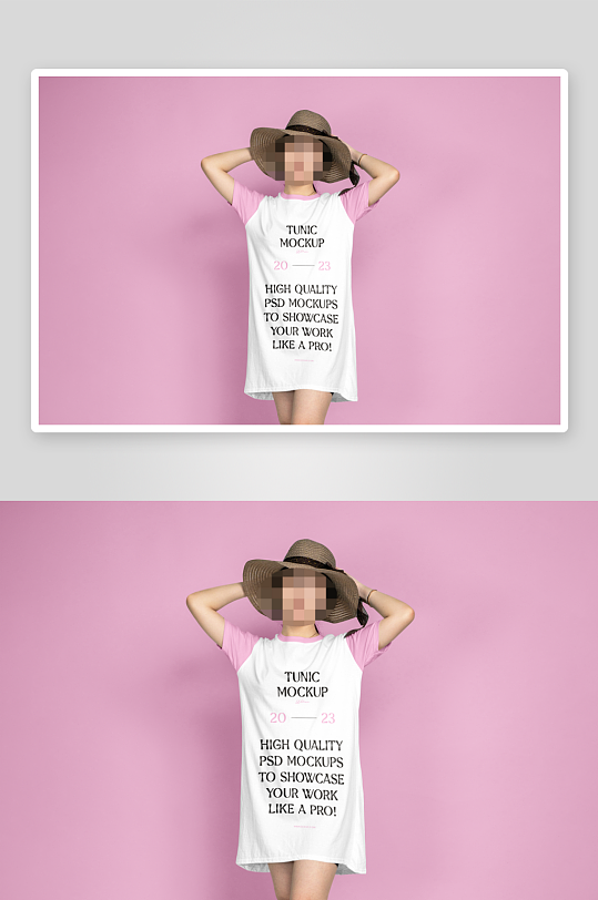 短袖服饰样机模板-众图网