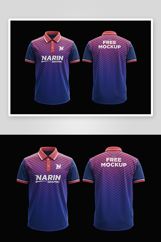 短袖服饰样机模板-众图网