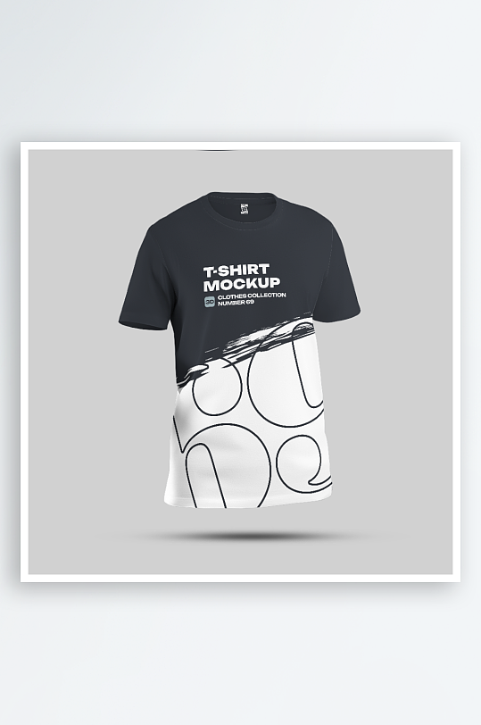 短袖服饰样机模板-众图网