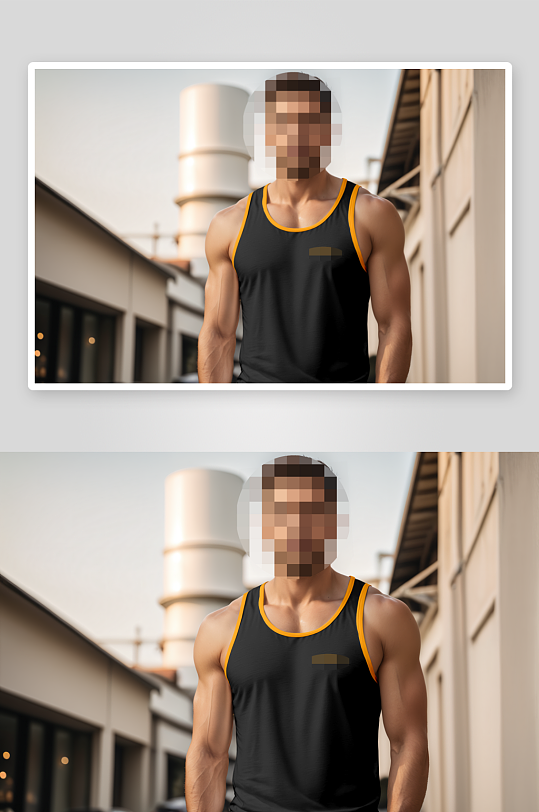 背心服饰样机模板-众图网