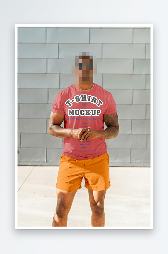 短袖服饰样机模板-众图网