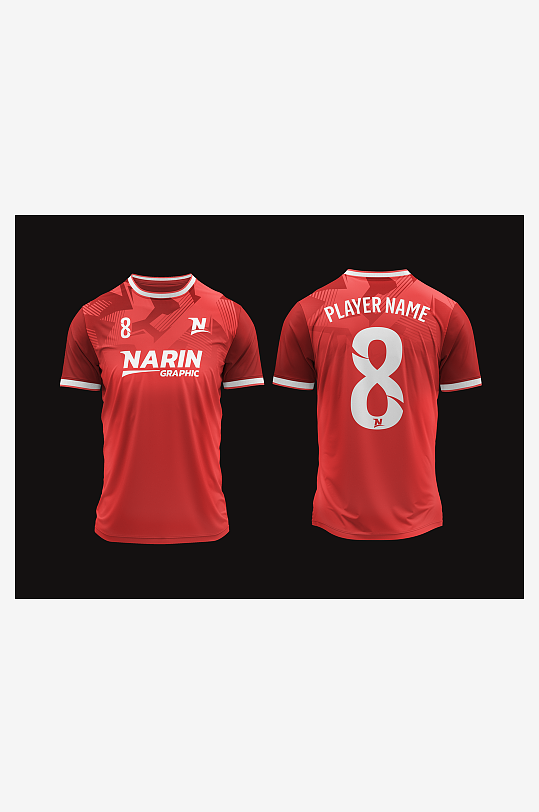 短袖服饰样机模板-众图网