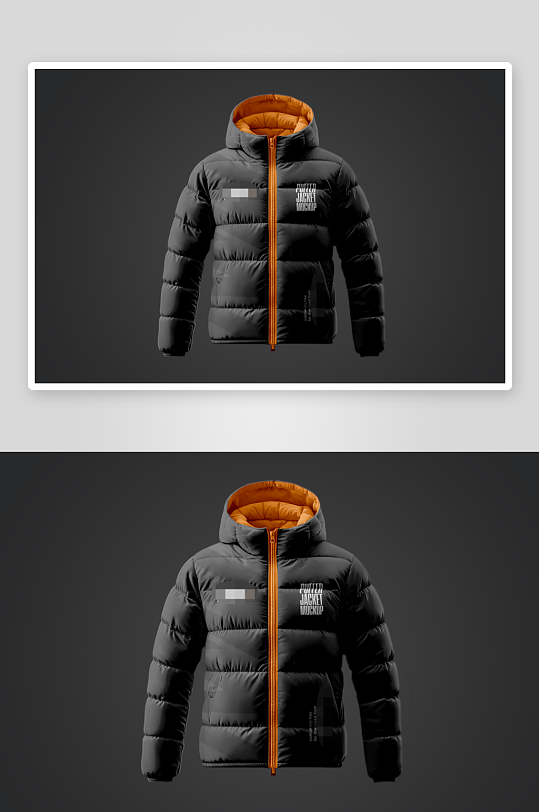 羽绒服服饰样机模板-众图网