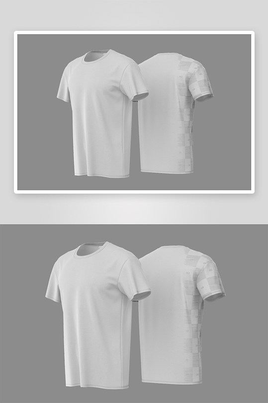 短袖服饰样机模板-众图网