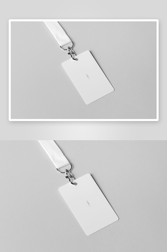 工作证胸牌吊牌样机-众图网