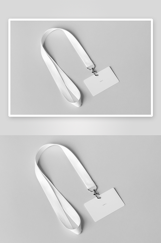 工作证胸牌吊牌样机-众图网