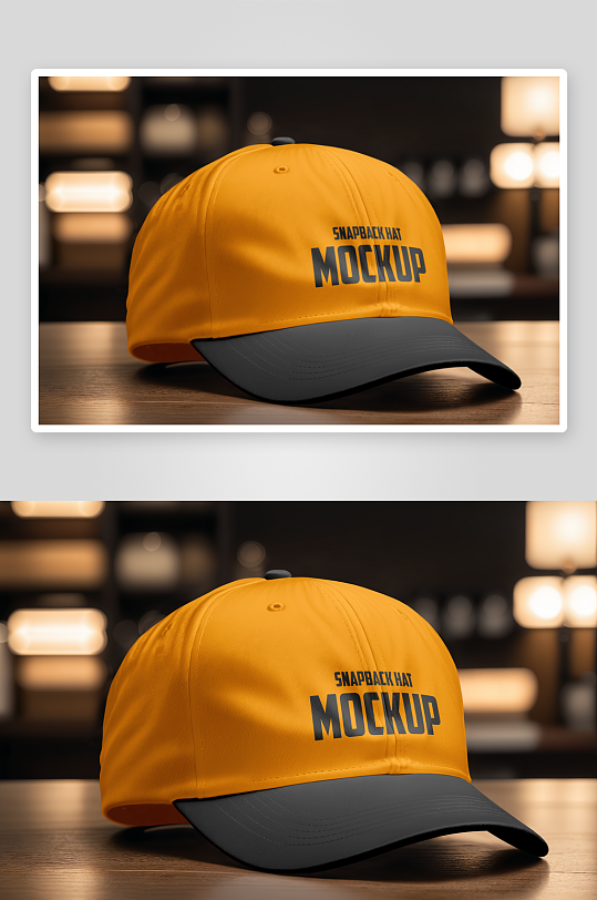 高端棒球帽帽子样机-众图网