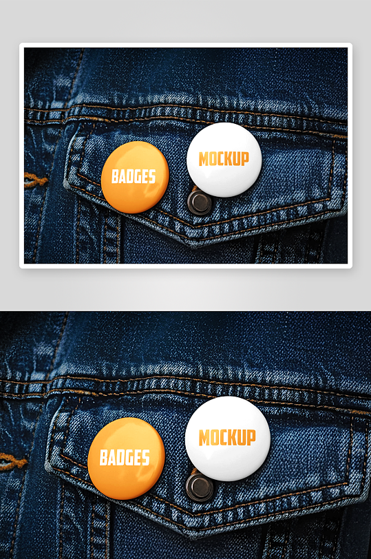 高端徽章纪念章样机-众图网