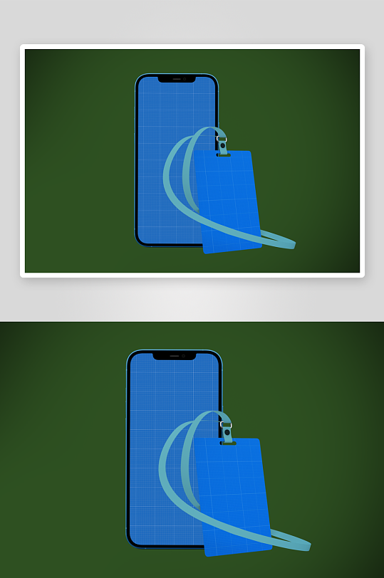 工作证胸牌吊牌样机-众图网