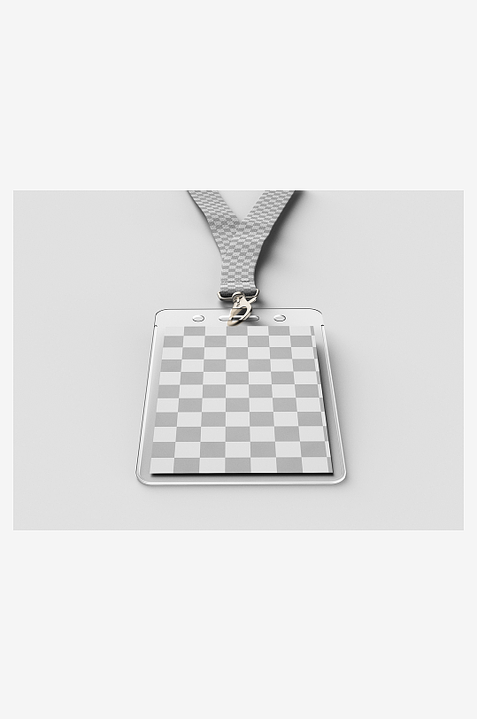 工作证胸牌吊牌样机-众图网