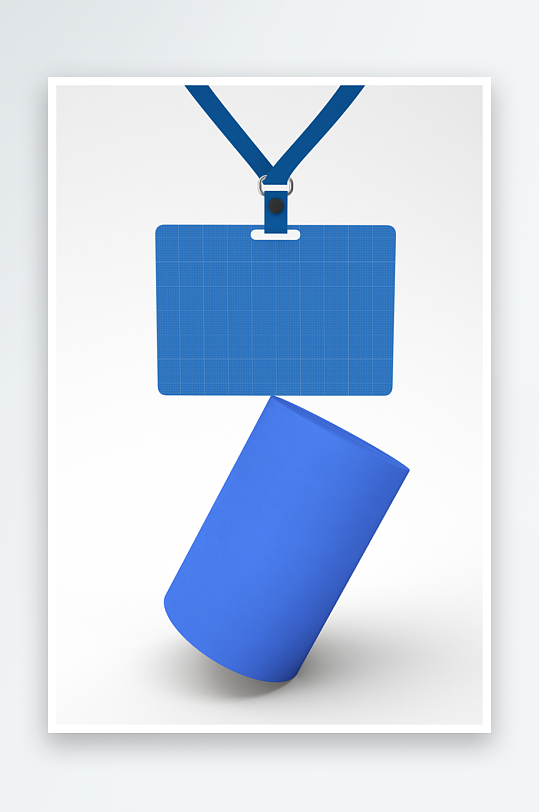 工作证胸牌吊牌样机-众图网