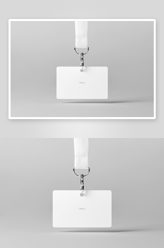 工作证胸牌吊牌样机-众图网