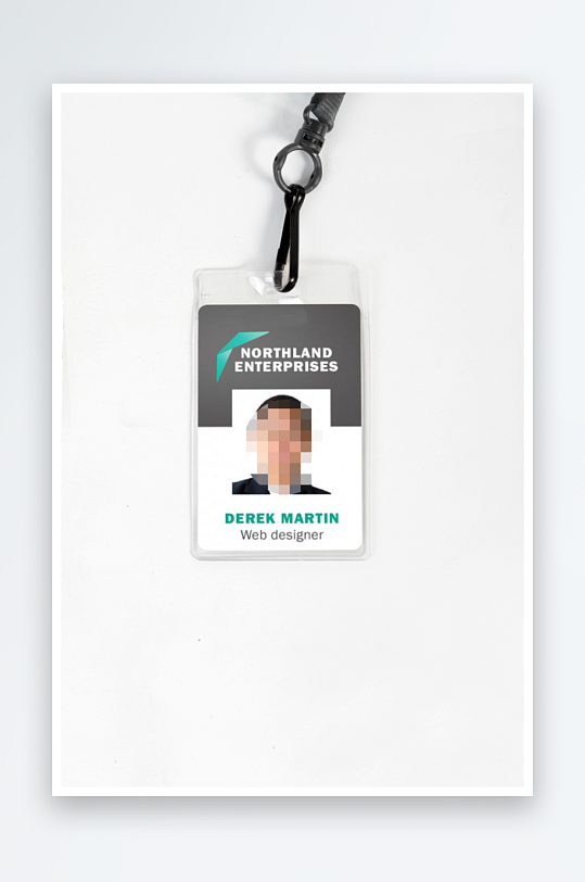 工作证胸牌吊牌样机模板-众图网