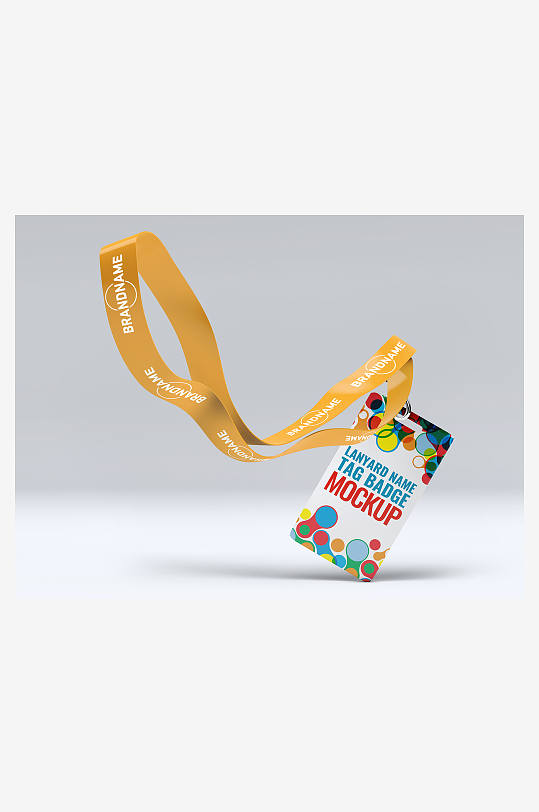 工作证胸牌吊牌样机-众图网