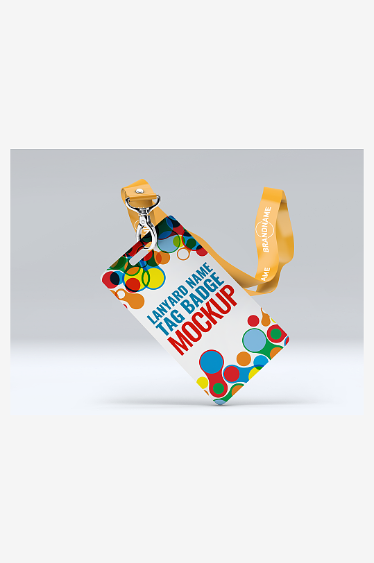 工作证胸牌吊牌样机-众图网