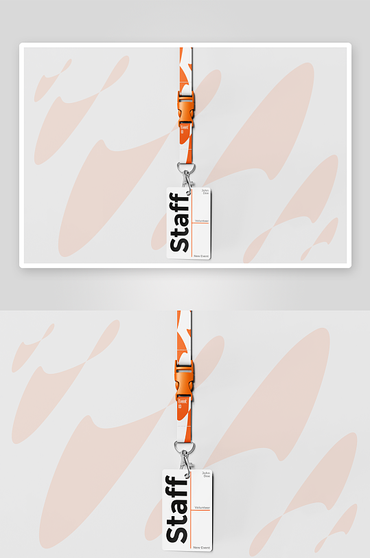 工作证胸牌吊牌样机-众图网