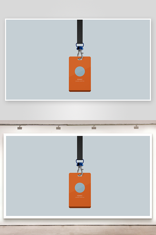 工作证胸牌吊牌样机-众图网