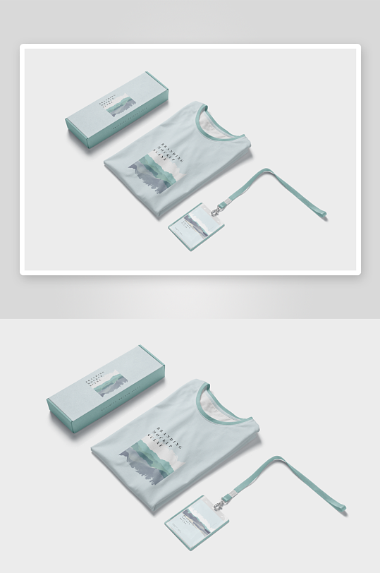 工作证胸牌吊牌样机模板-众图网