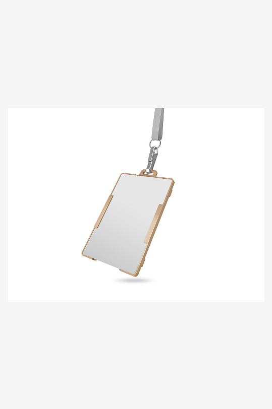 工作证胸牌吊牌样机模板-众图网