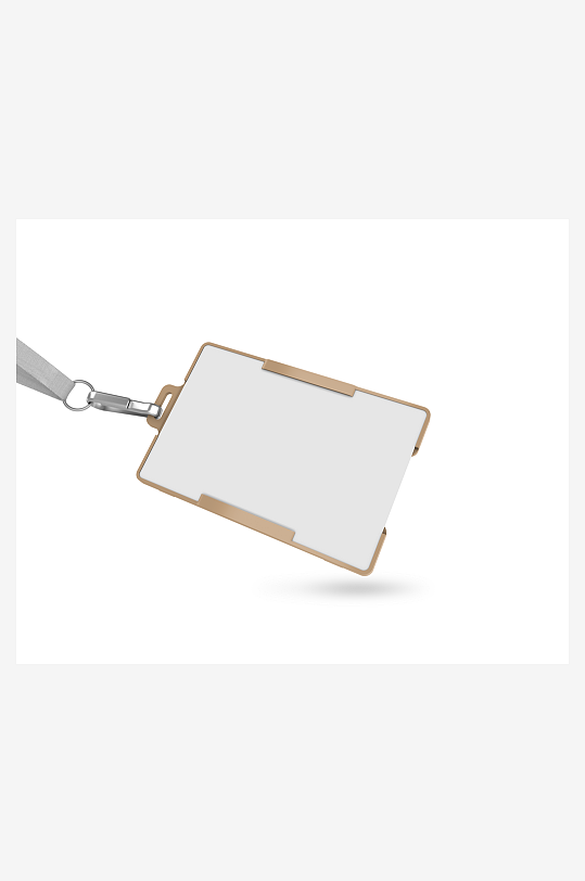 工作证胸牌吊牌样机模板-众图网