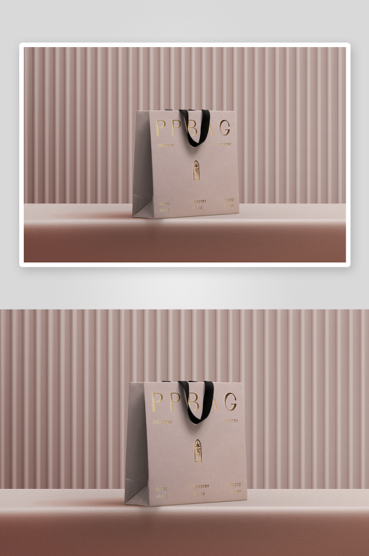 购物袋商场手提袋样机模板-众图网