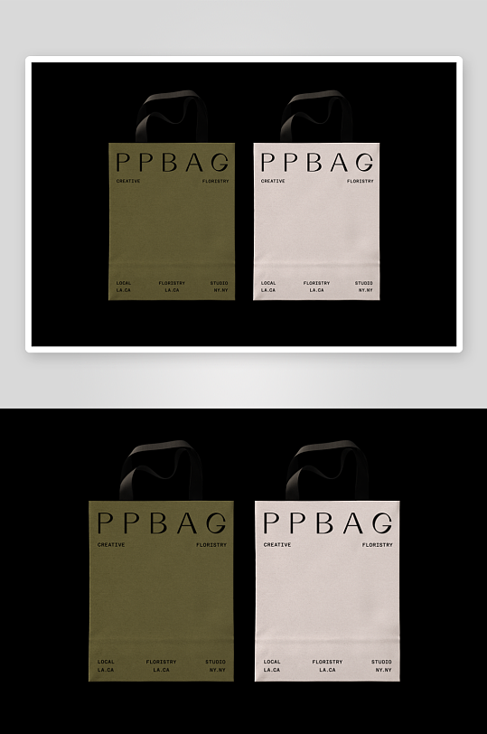 购物袋商场手提袋样机模板-众图网