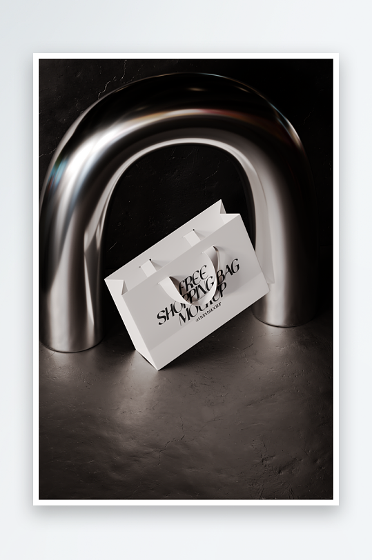 购物袋商场手提袋样机模板-众图网