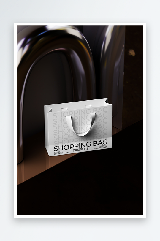 购物袋商场手提袋样机模板-众图网