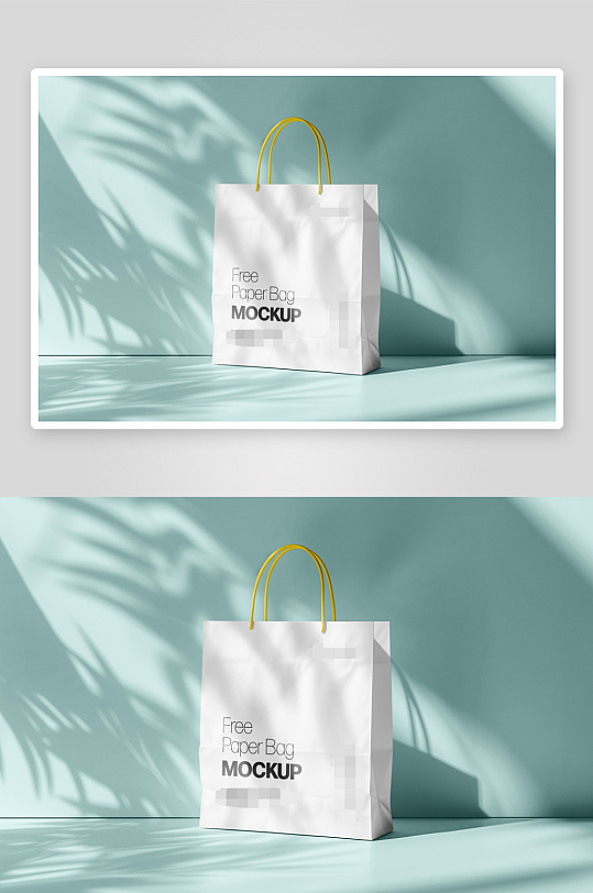 购物袋商场手提袋样机模板-众图网
