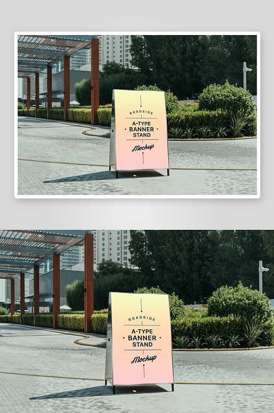 广告牌户外样机模板-众图网