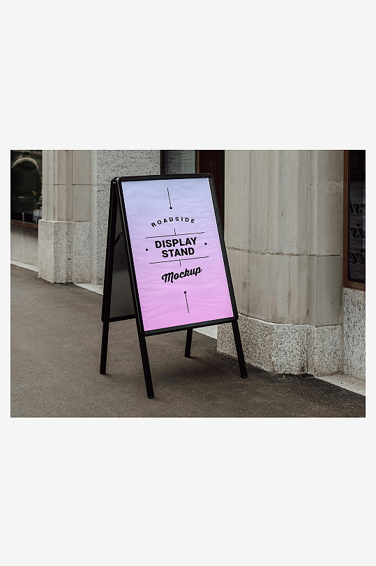 广告牌户外样机模板-众图网