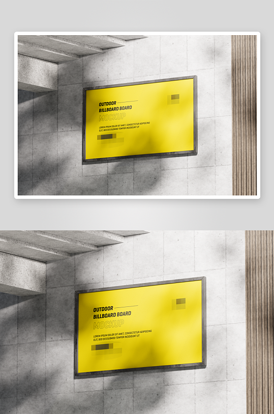 广告牌户外样机模板-众图网