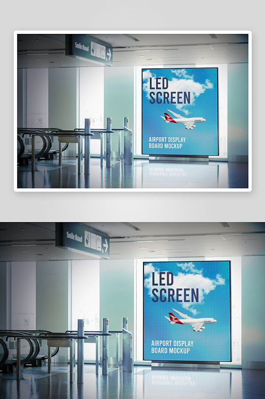 广告牌户外样机模板-众图网