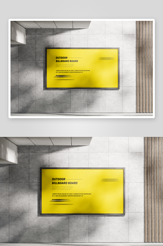 广告牌户外样机模板-众图网