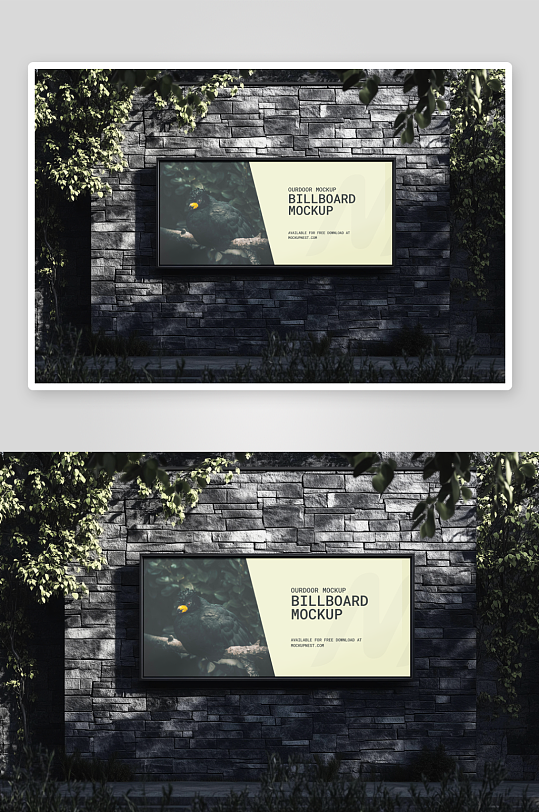 广告牌户外样机模板-众图网