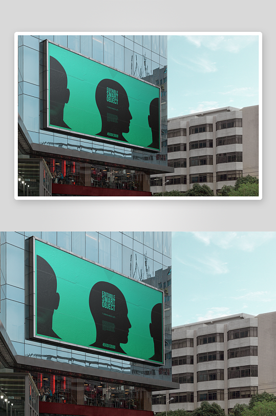广告牌户外样机模板-众图网