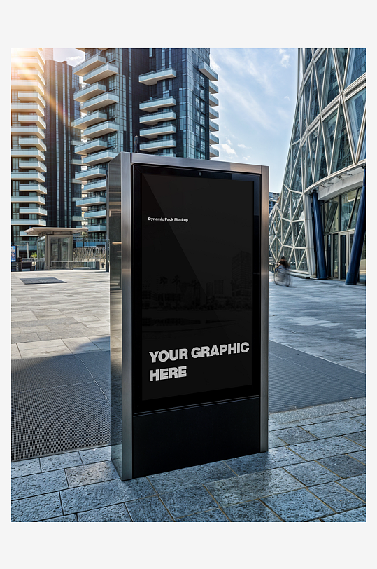 广告牌户外样机模板-众图网
