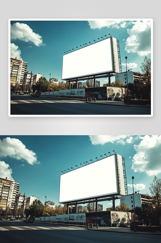 广告牌户外样机模板-众图网