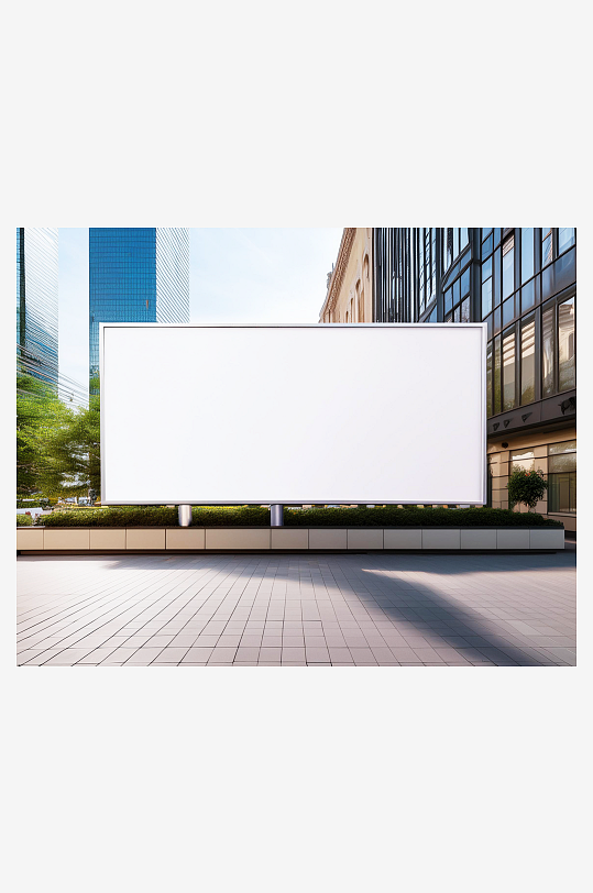 广告牌户外样机模板-众图网