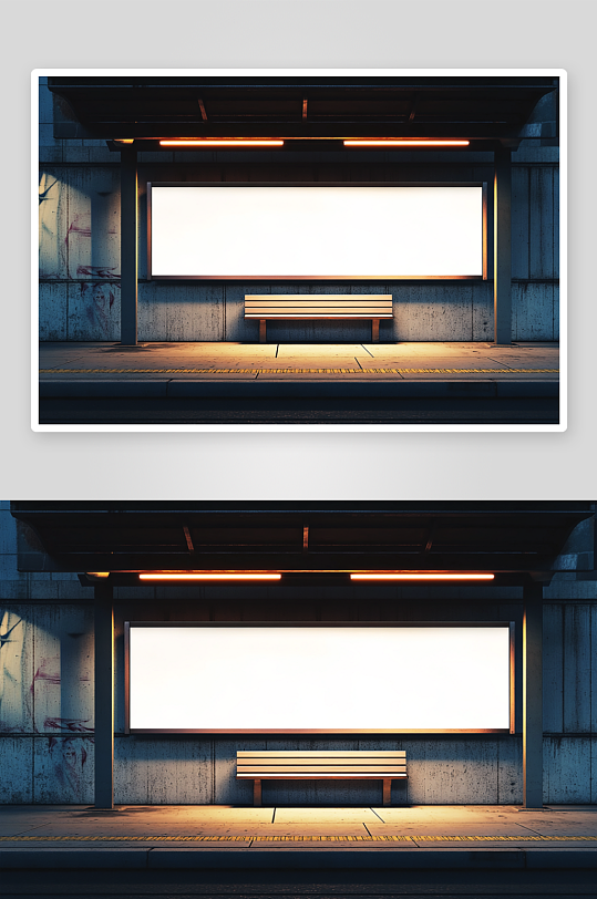 广告牌户外样机模板-众图网