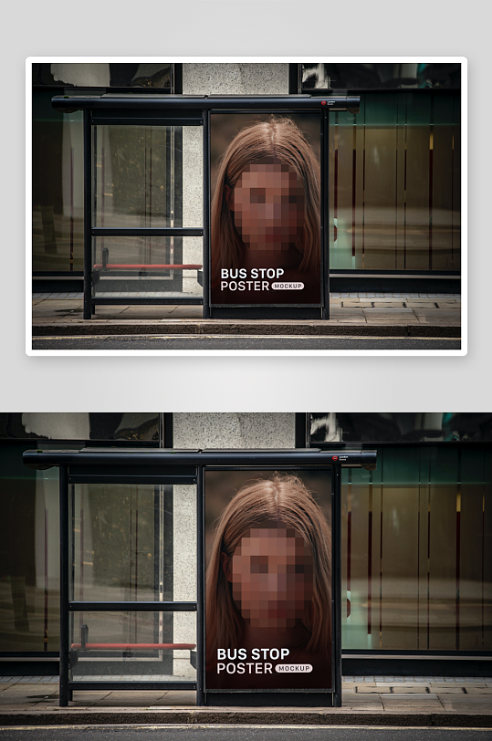 广告牌户外样机模板-众图网