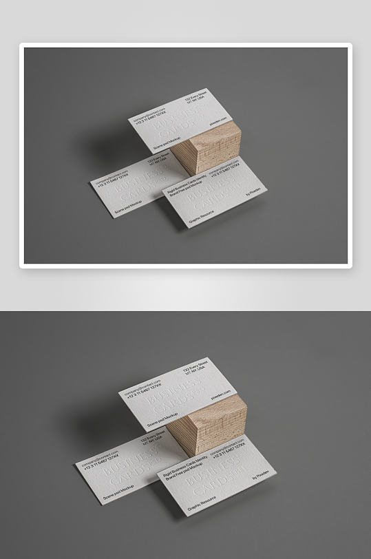 高端质感商务名片样机-众图网