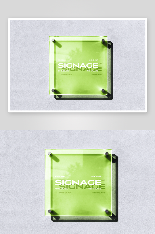 高端亚克力门牌样机-众图网