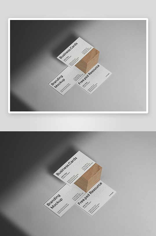 高端质感商务名片样机-众图网