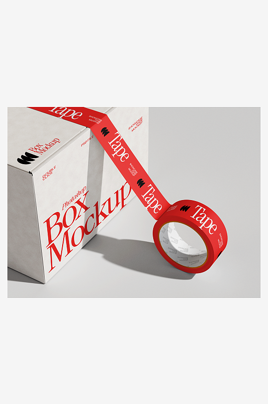 创意物流物料样机展示-众图网