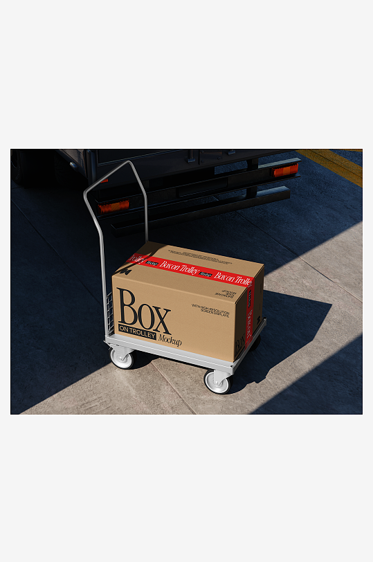 创意物流物料样机展示-众图网