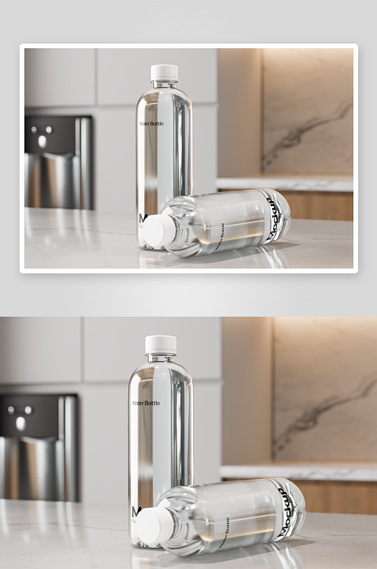 创意简约纯净水样机展示-众图网